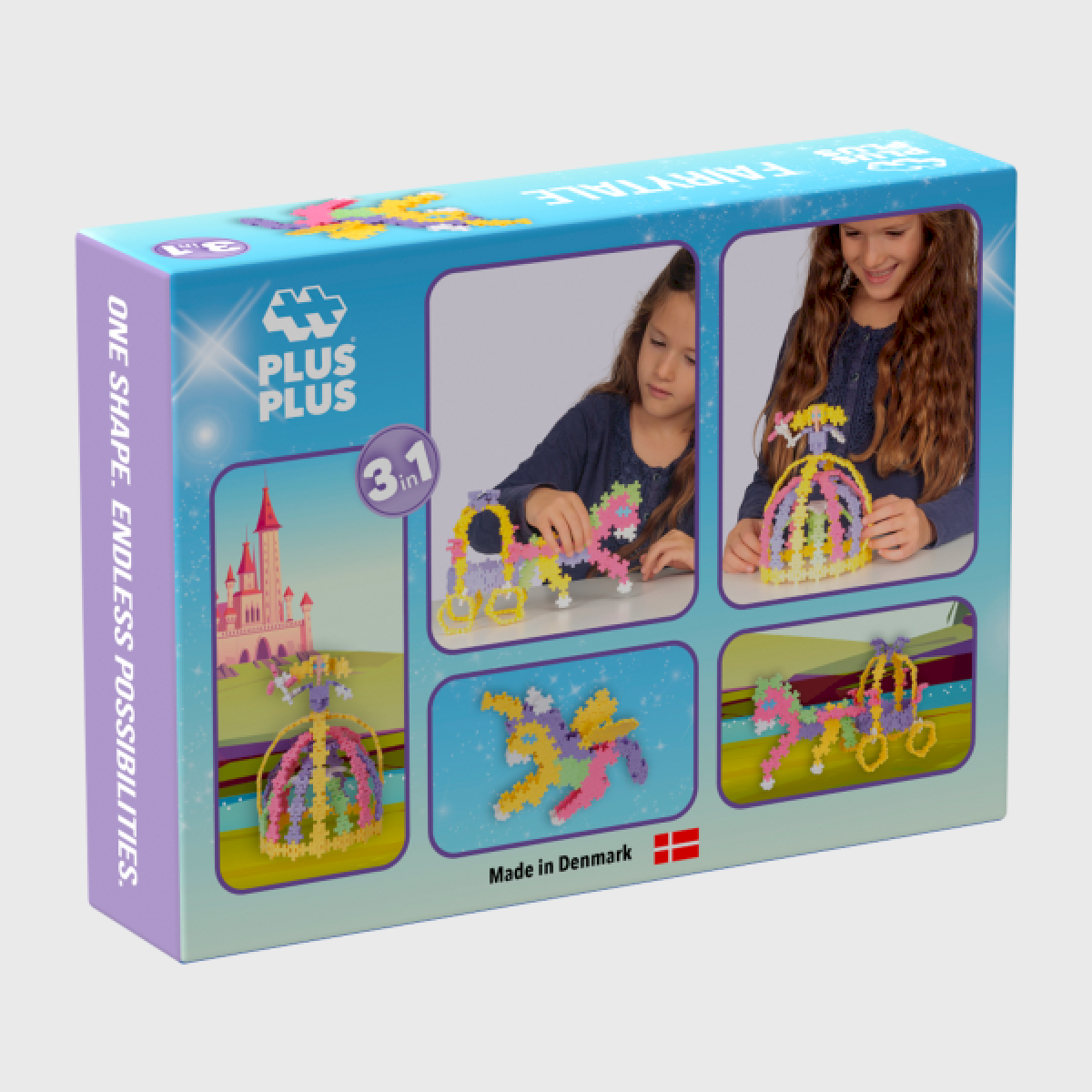jeu construction Box BIG pastel Licornes 50 pièces Plus Plus - Rêve de Lutin