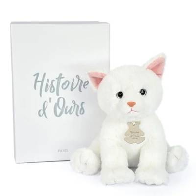 Peluche Bébé Chat Blanc