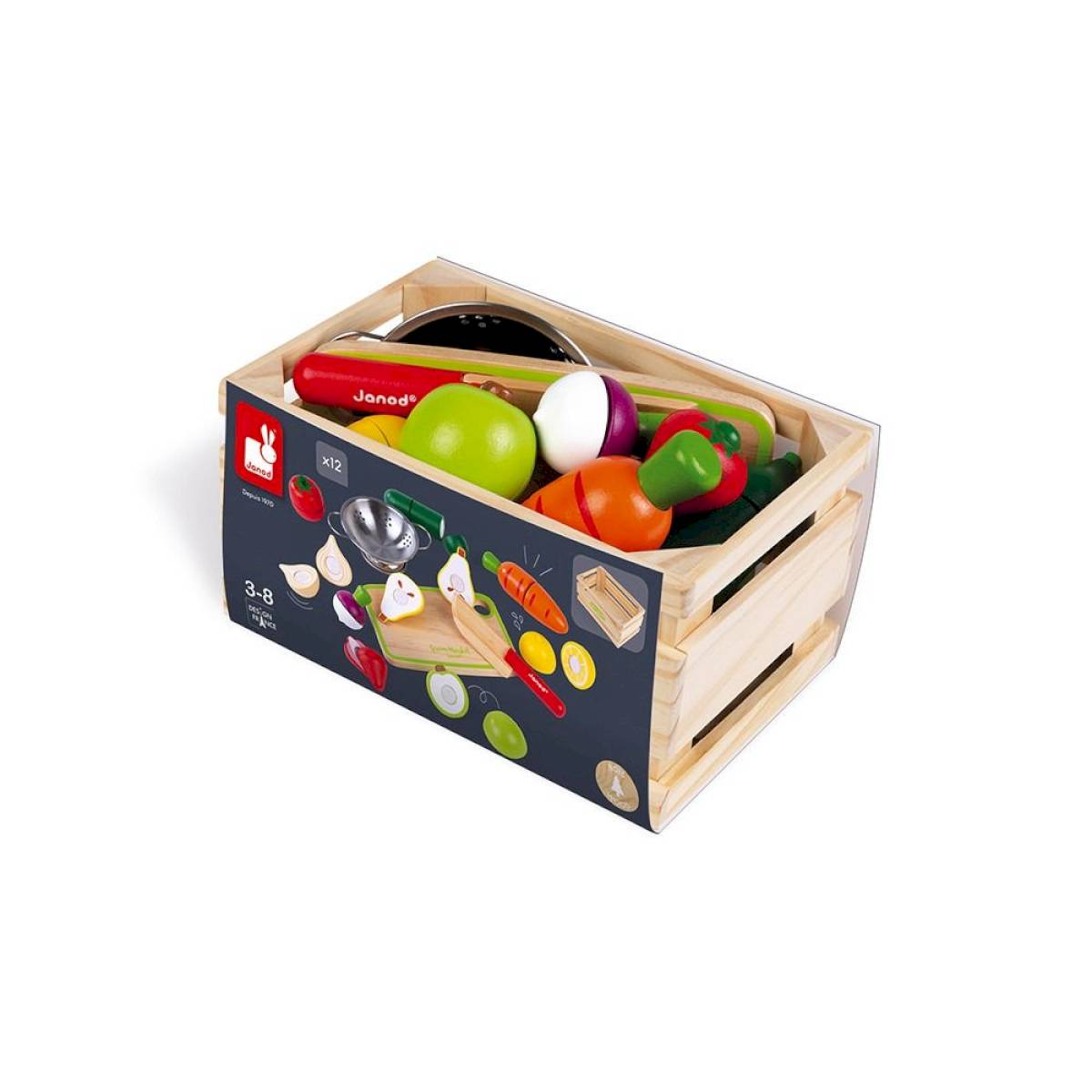 Maxi set de fruits et légumes à découper - Janod