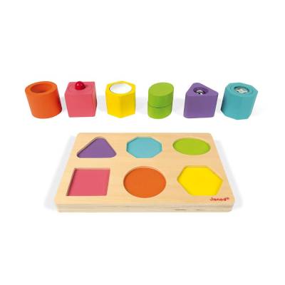 Puzzle de 6 cubes sensoriels - Janod