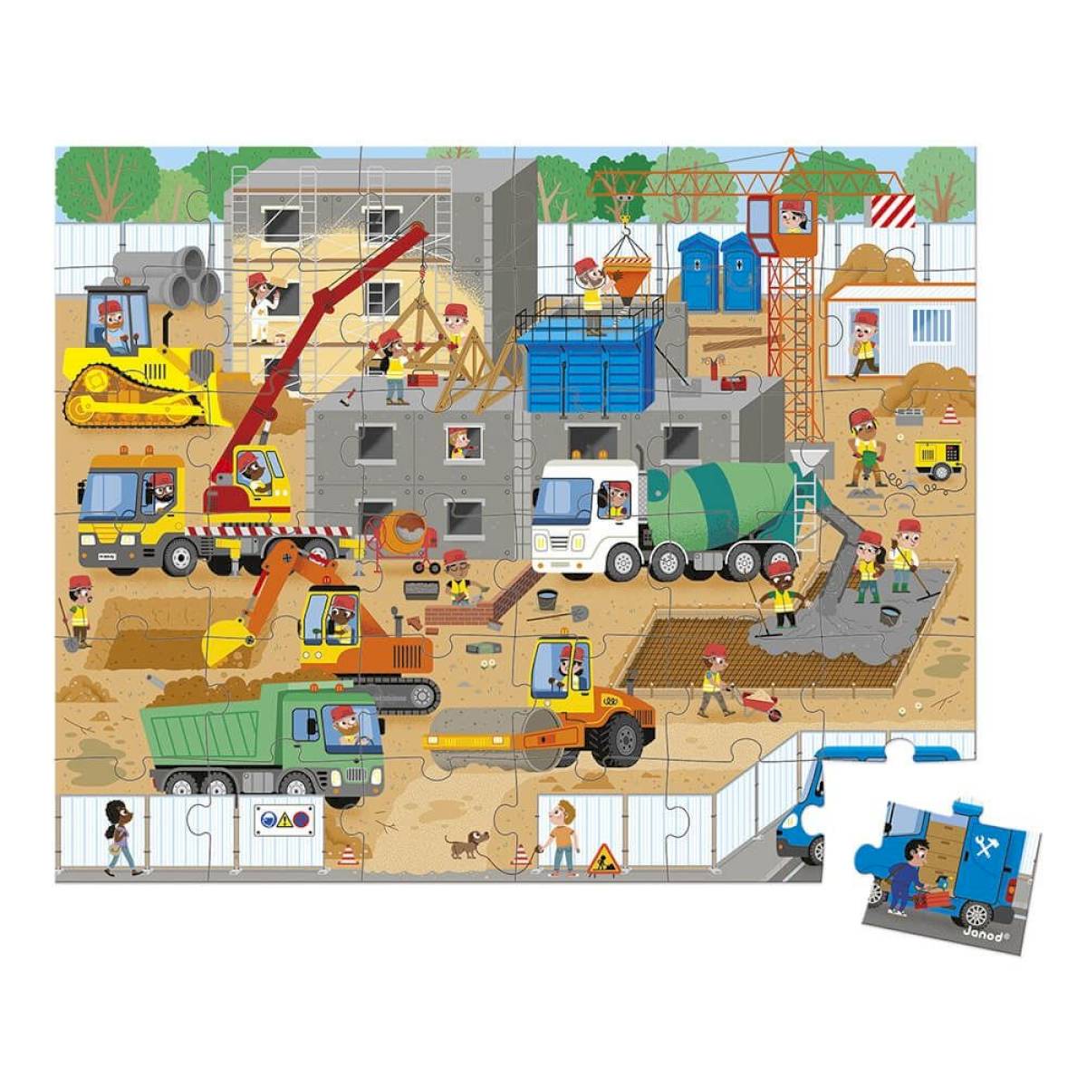 Puzzle 36 pièces Chantier - Janod