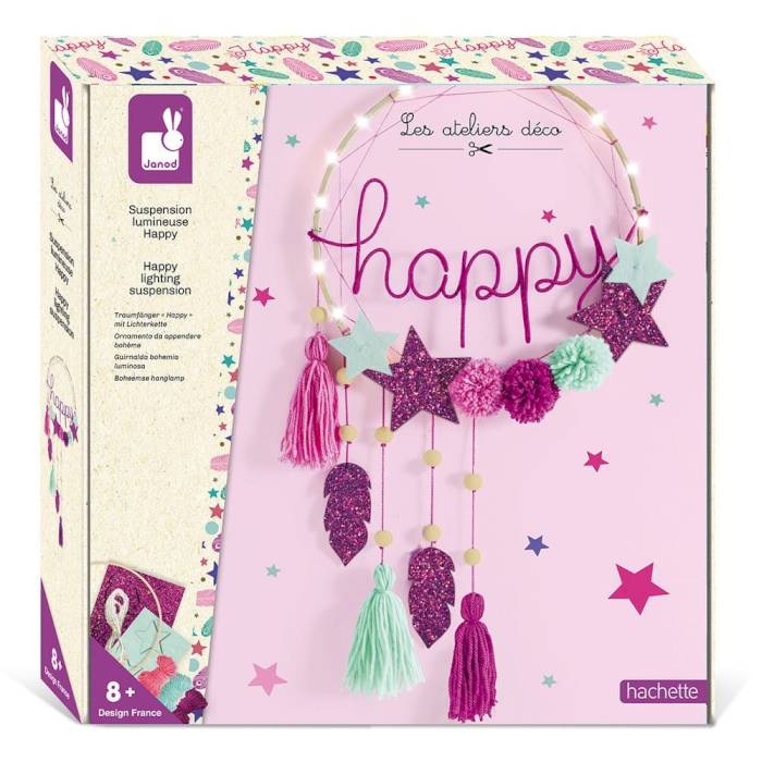 Kit créatif - suspension lumineuse Happy