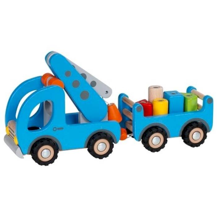 Camion-grue avec remorque