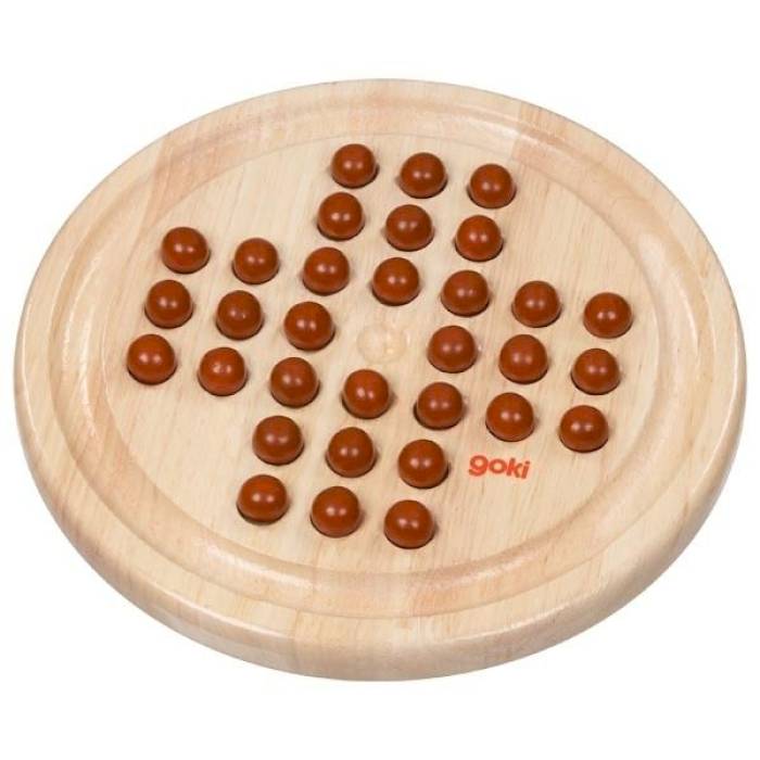 Jeu du solitaire en bois