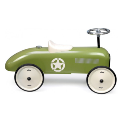 Voiture porteur vintage kaki