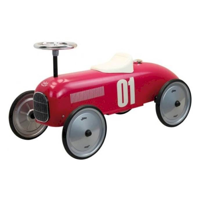 Voiture porteur vintage framboise