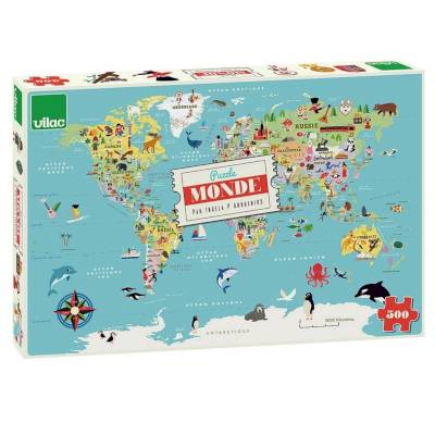 Carte du Monde Puzzle 500 pièces Ingela P. Arrhenius