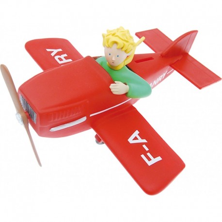 Tirelire Petit Prince dans son avion