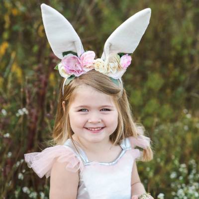 Robe de Lapin avec Coiffe 3-4 ans