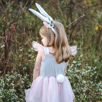 Robe de Lapin avec Coiffe 3-4 ans