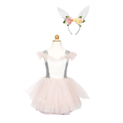 Robe de Lapin avec Coiffe 5-6 ans