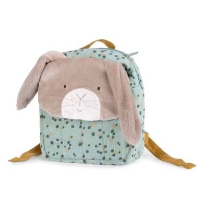 Sac à dos lapin sauge Trois Petits Lapins