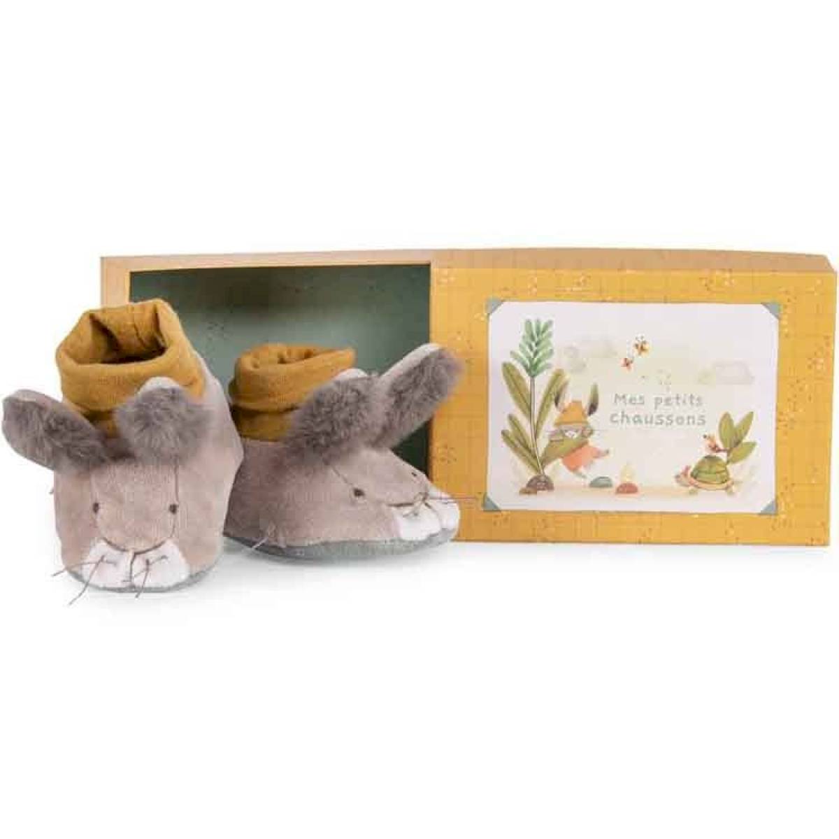 Chaussons 0-6 mois Lapin Trois Petits Lapins