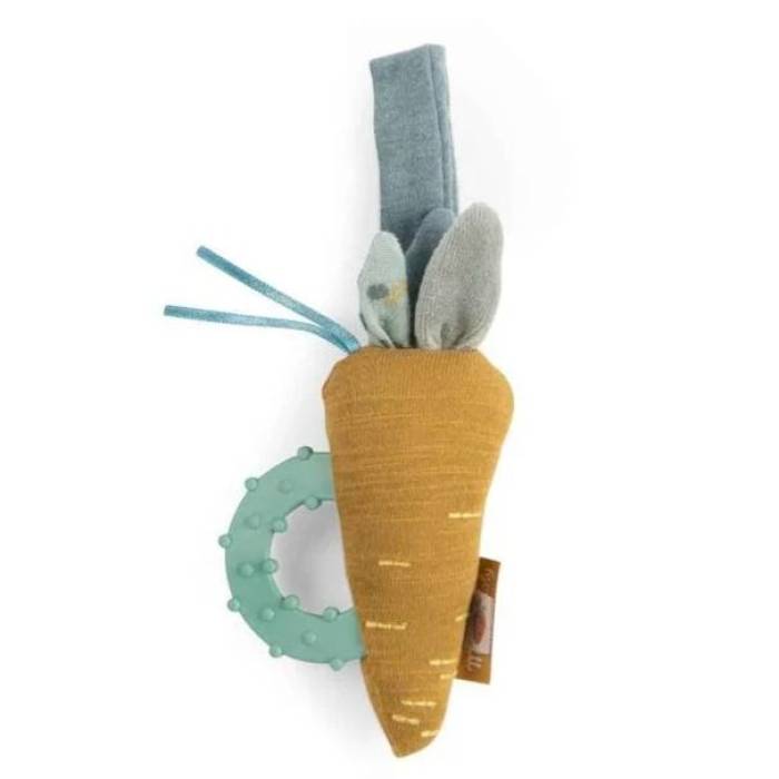 Hochet anneau de dentition Carotte Trois Petits Lapins
