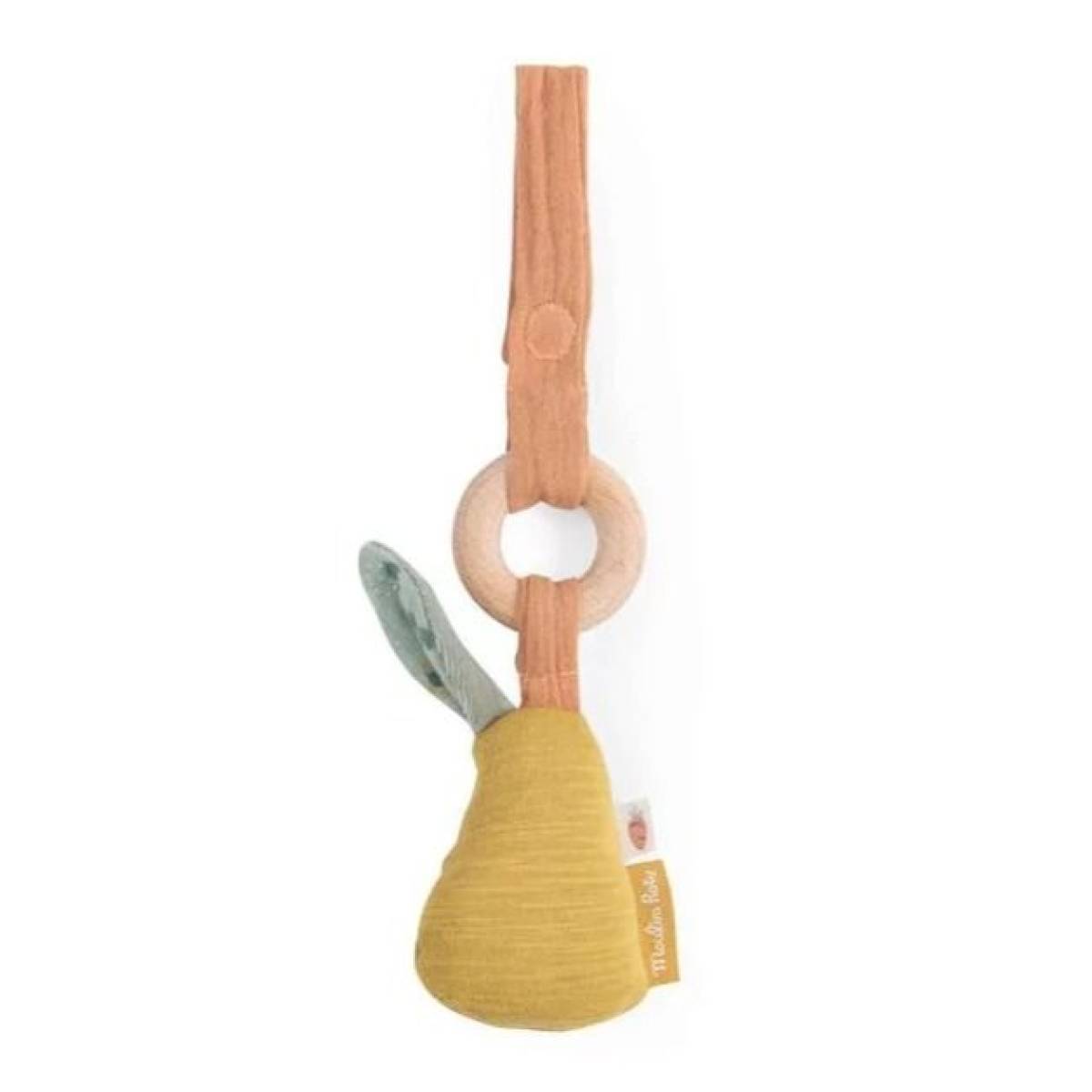 Hochet anneau bois poire Trois Petits Lapins