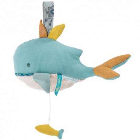 Doudou musical baleine le voyage d'olga