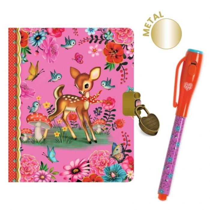 Petit carnet secret avec feutre magique Fiona