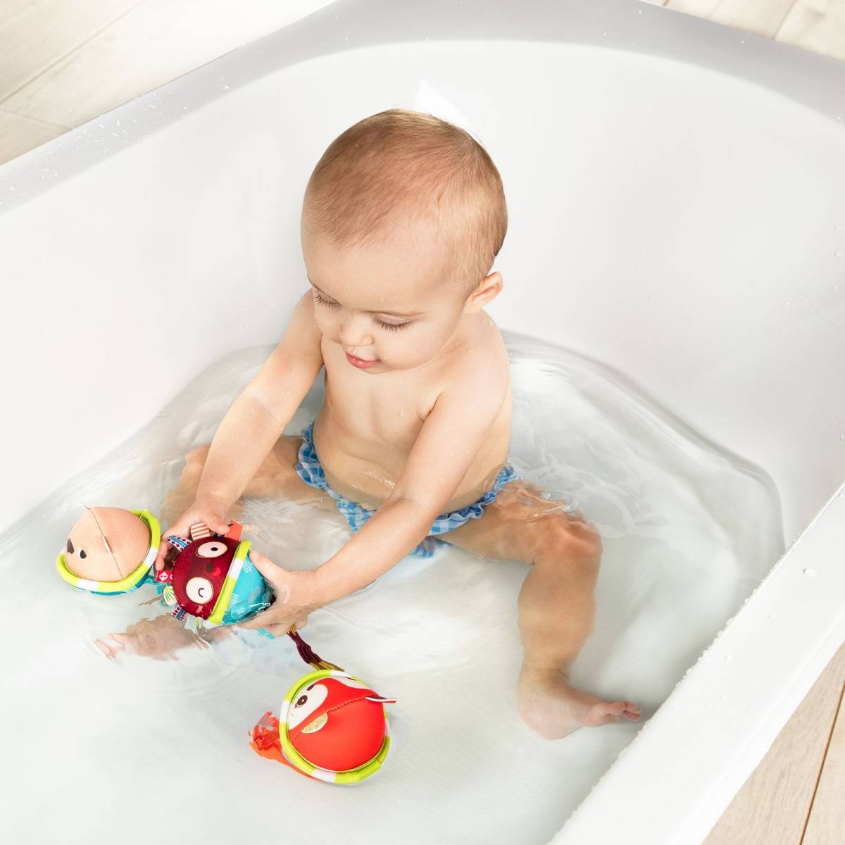 3 balles de bain à ventouse- Lilliputiens