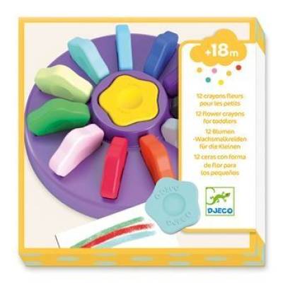 12 crayons fleurs pour les petits