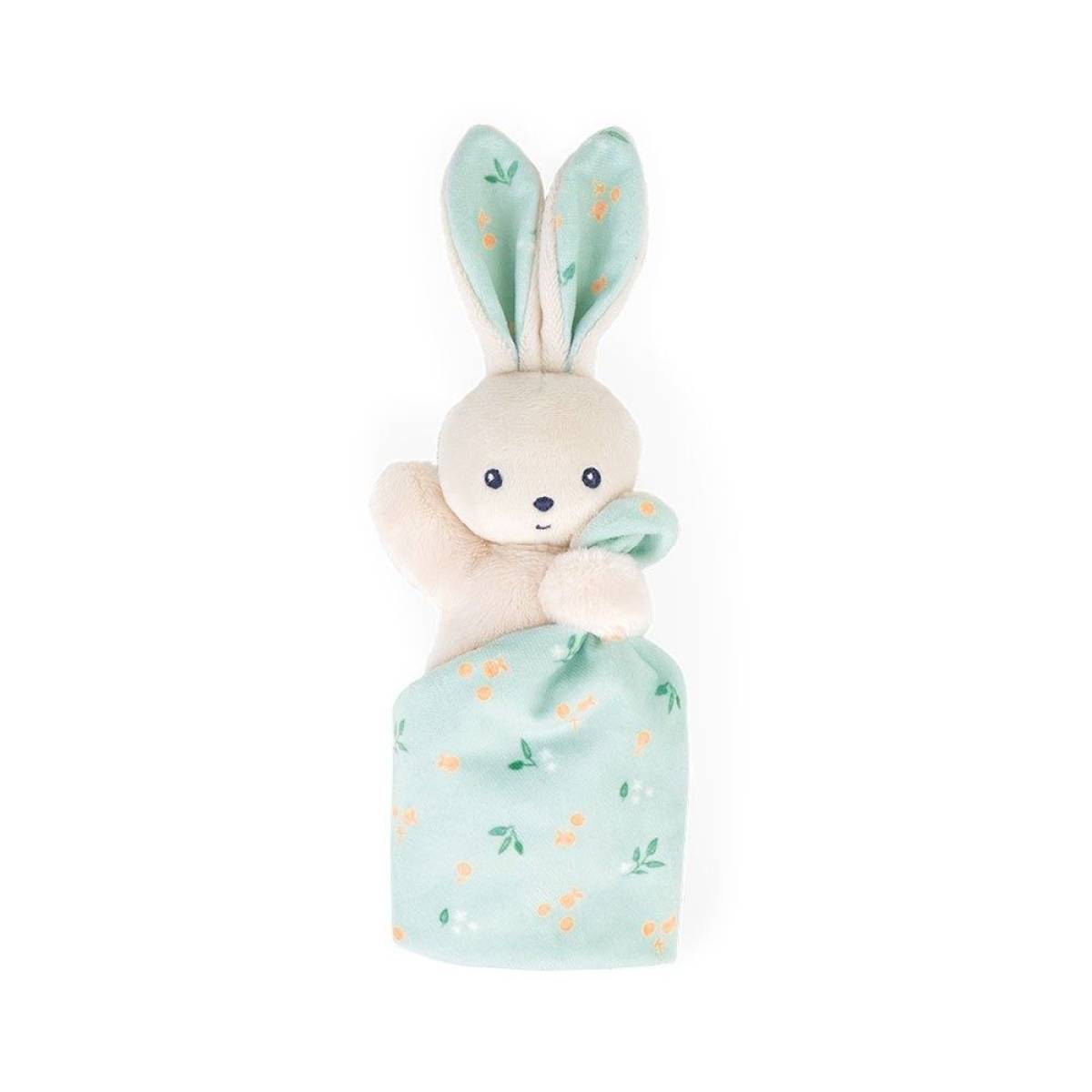 Doudou lapin Carré douceur Bouquet d'agrumes