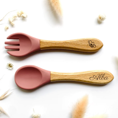 Coffret repas en silicone Crabe rose(dupliqué)