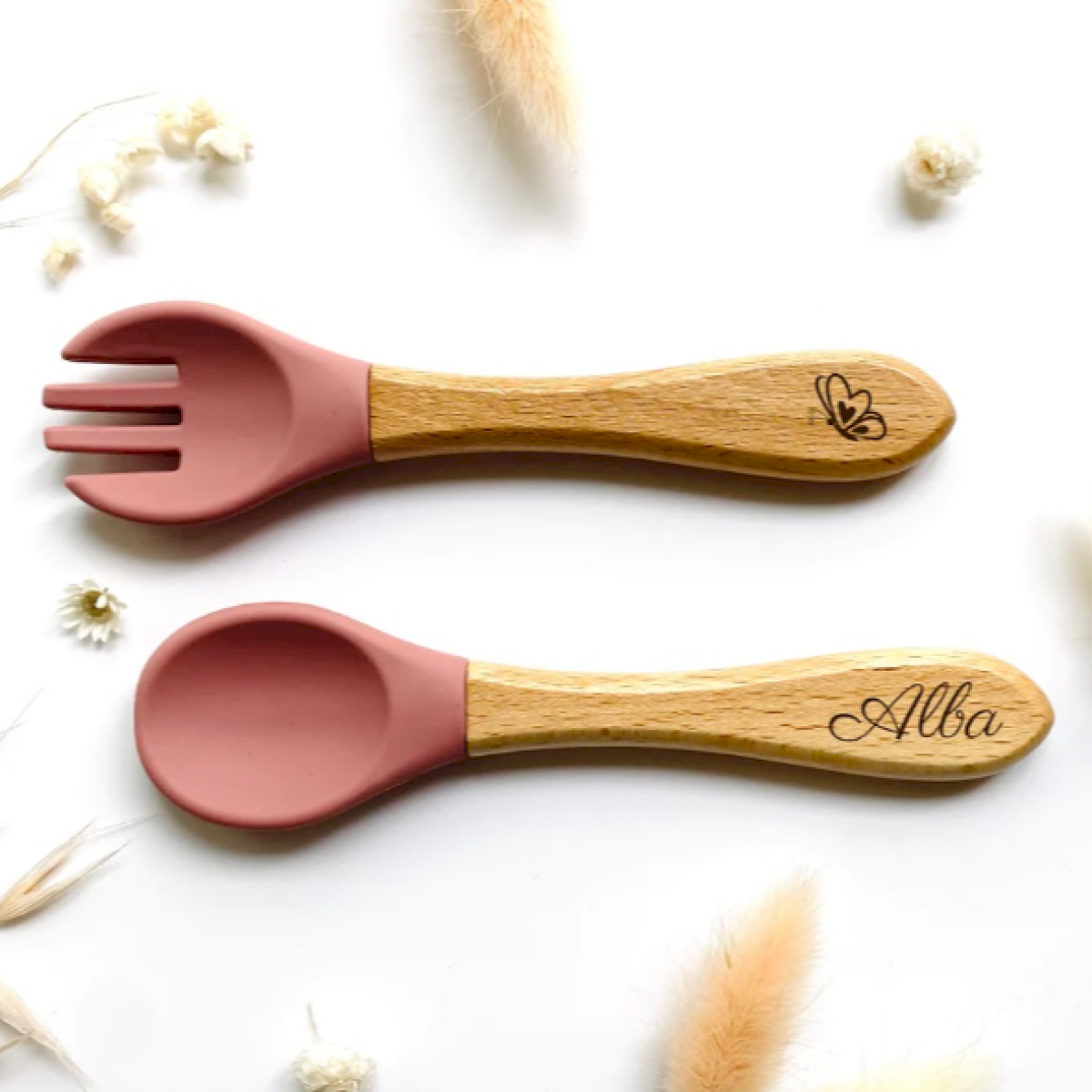 Coffret repas en silicone Crabe rose(dupliqué)