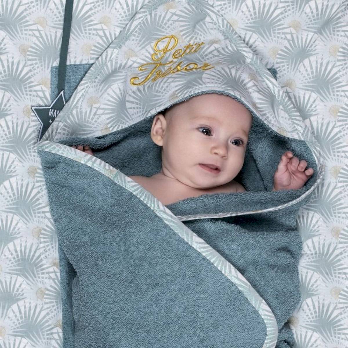 Cape de bain on sale bébé brodée