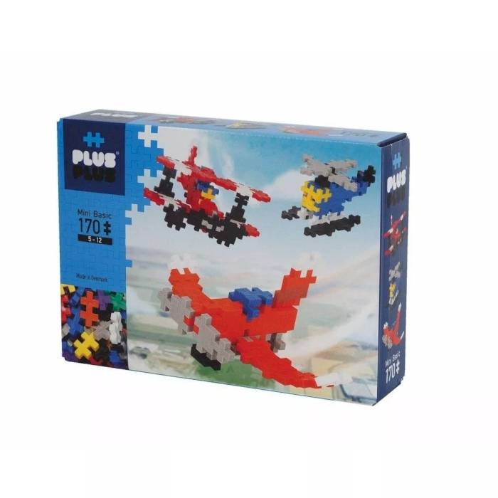 Box Mini Basic Aviation 170 pièces - Plus Plus