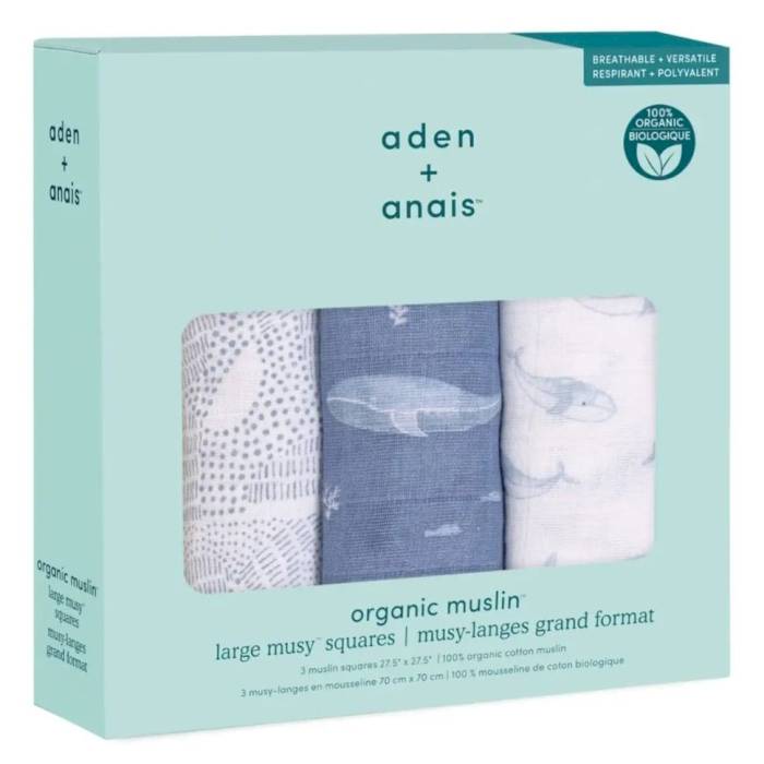 Lot de 3 langes Oceanic - Aden & Anais