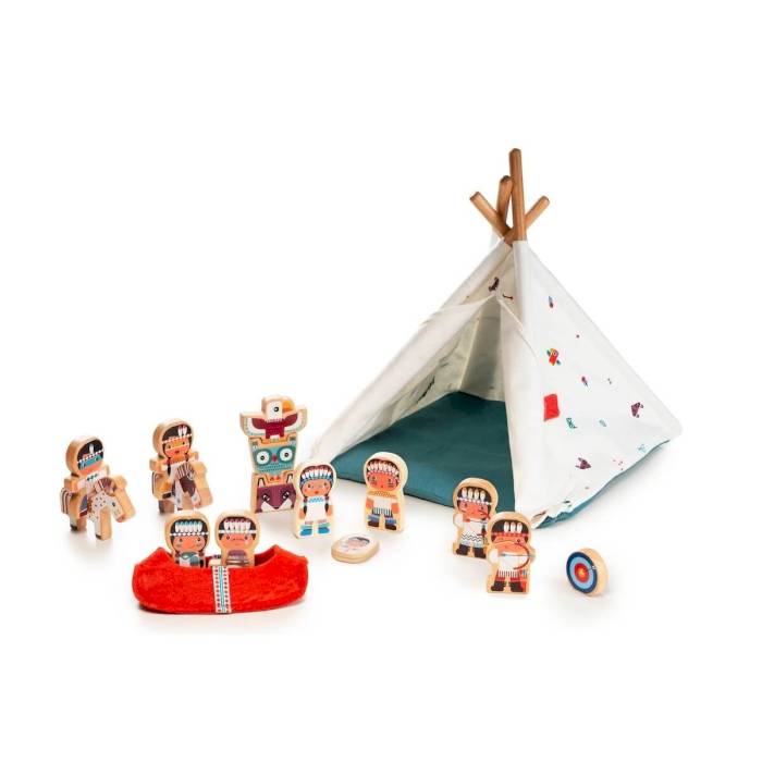Le tipi et les indiens