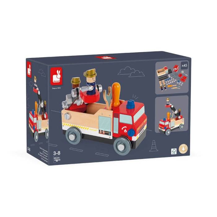 Camion de pompiers Brico'kids