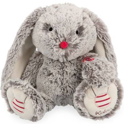 Peluche Musicale Lapin Gris Prestige Léo