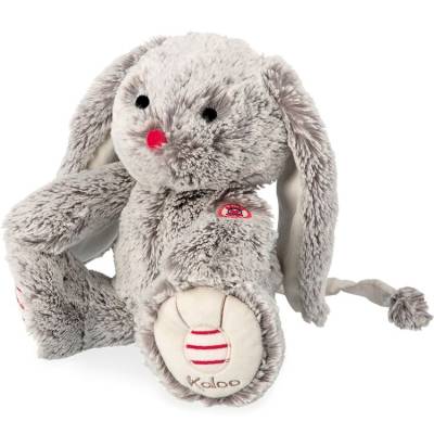 Peluche Musicale Lapin Gris Prestige Léo