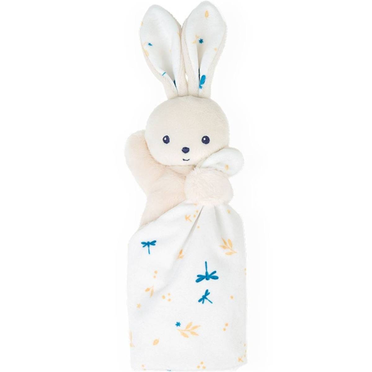 Doudou lapin Carré douceur Blanc délicat