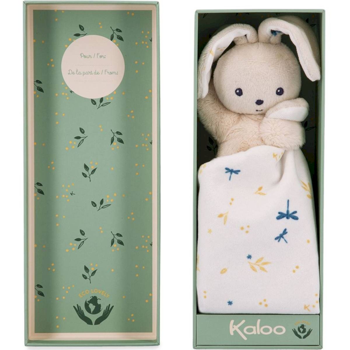 Doudou lapin Carré douceur Bouquet d'agrumes(dupliqué)