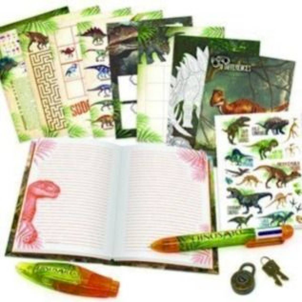 Journal intime et accessoires Dinosaure