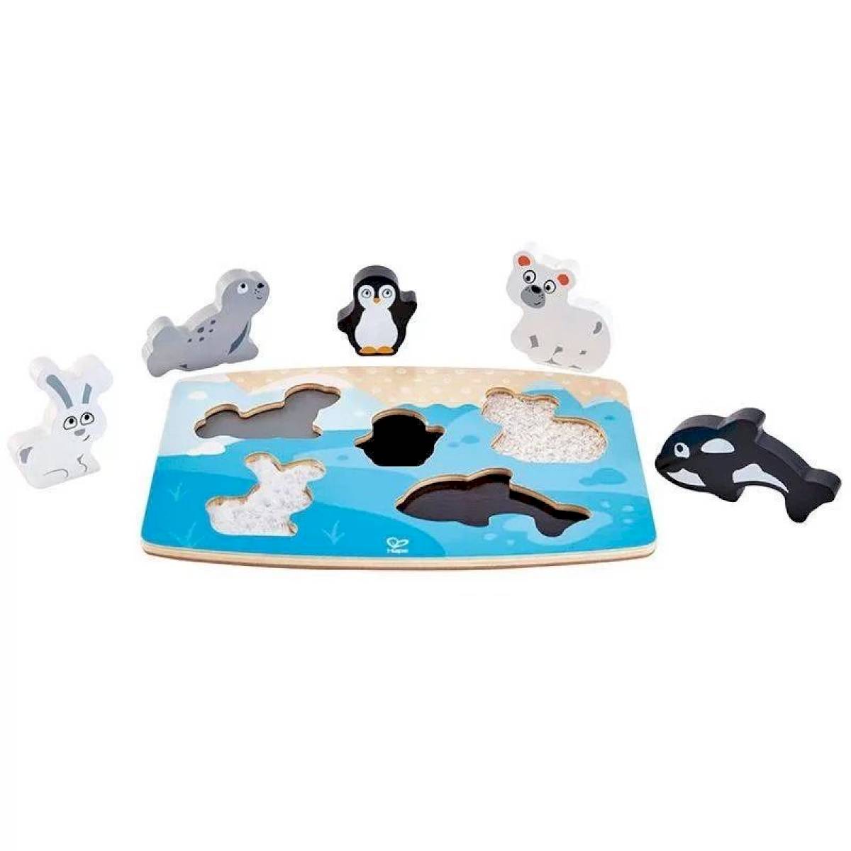 Puzzle Tactile - Animaux Polaire