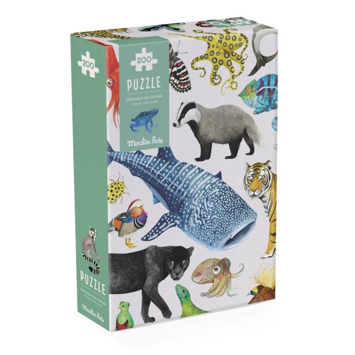 Puzzle Les animaux du monde 200 pcs