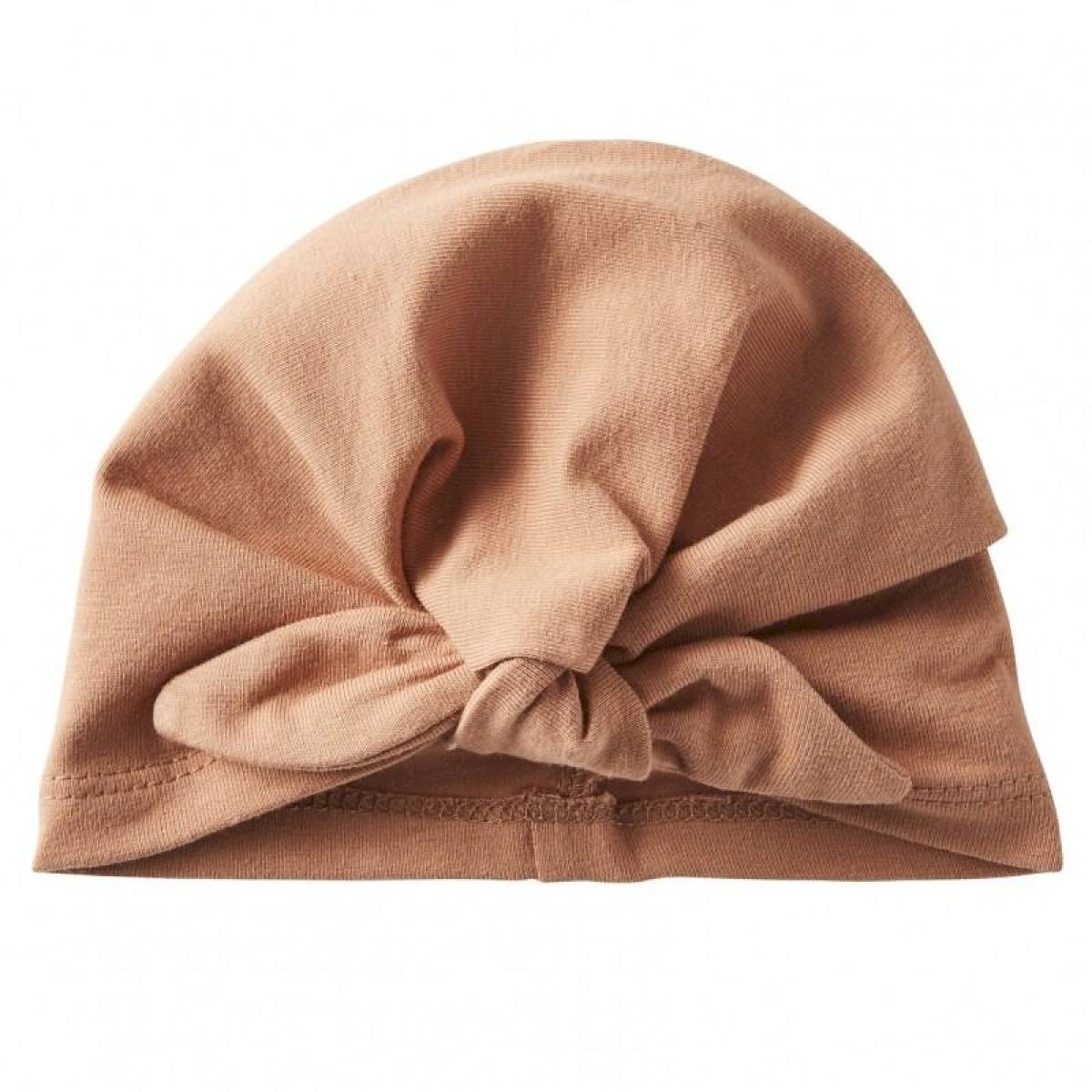 Bonnet naissance forme turban cassonade