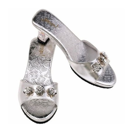 chaussures argentées