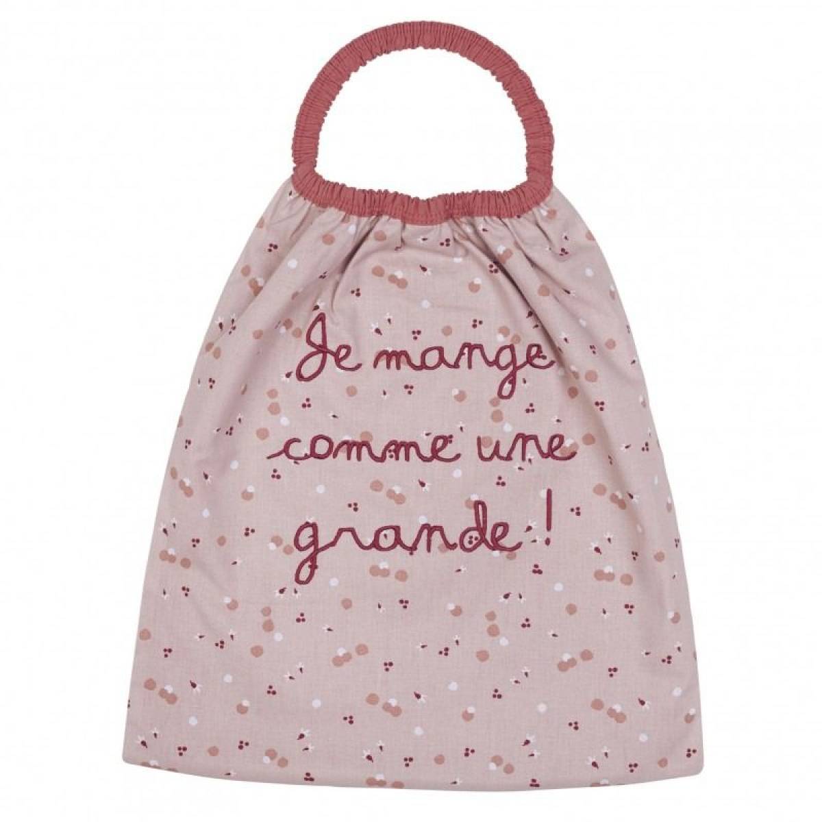 Serviette à élastique Marsala Je Mange comme une Grande