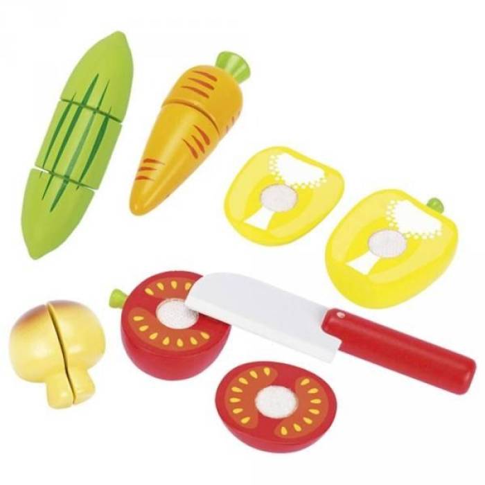 Légumes en bois avec scratch