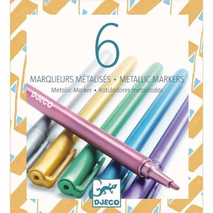 6 Marqueurs métalliques