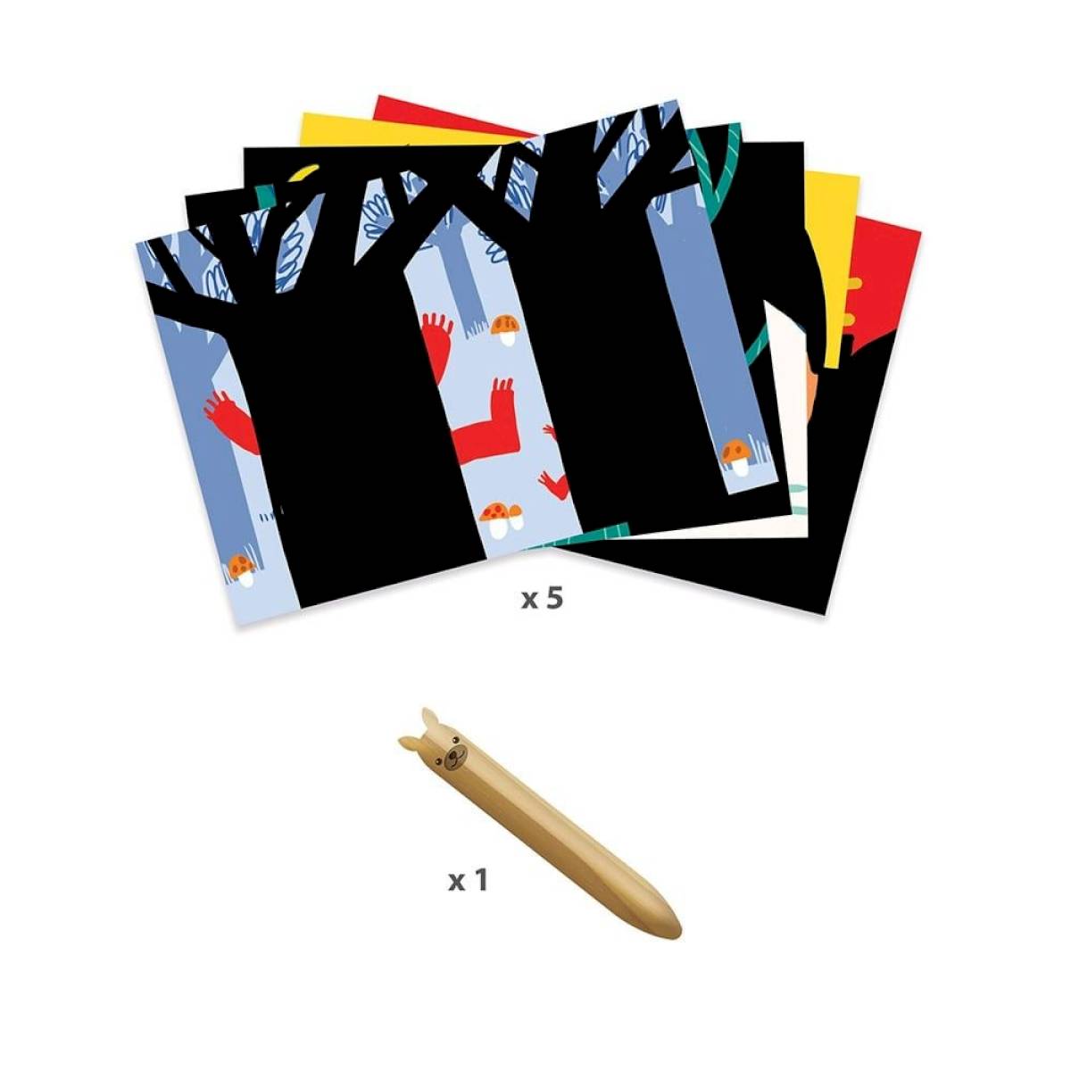 Cartes à gratter Animaux à découvrir