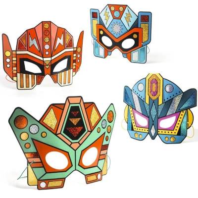 Masques à métalliser Super Robots - Do it Yourself