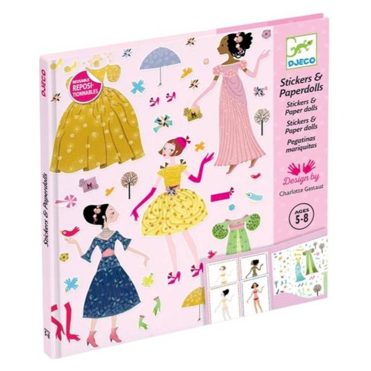 Stickers paperdolls Robes des 4 saisons