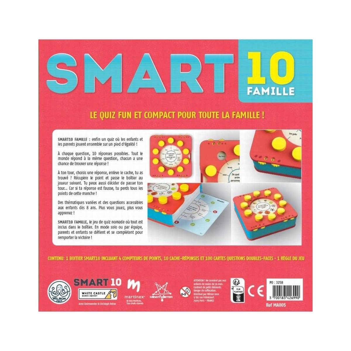 Smart 10 Famille, un jeu de quiz familial de Wilson Jeux - Rêve de Lutin