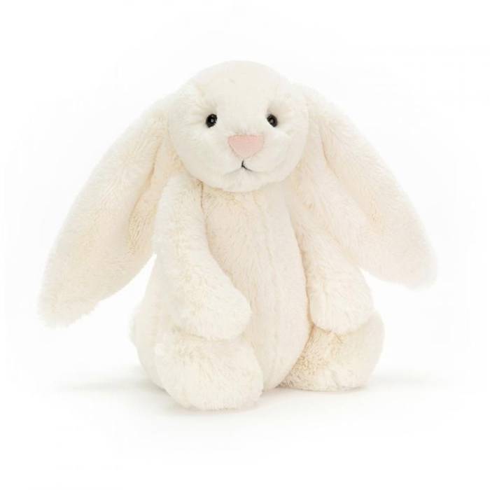 Peluche Lapin Bashful crème 31cm