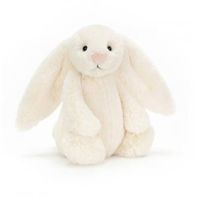Peluche Lapin Bashful crème 31cm