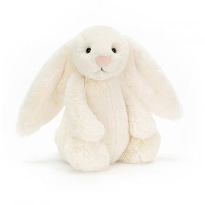 Peluche Lapin Bashful crème 31cm